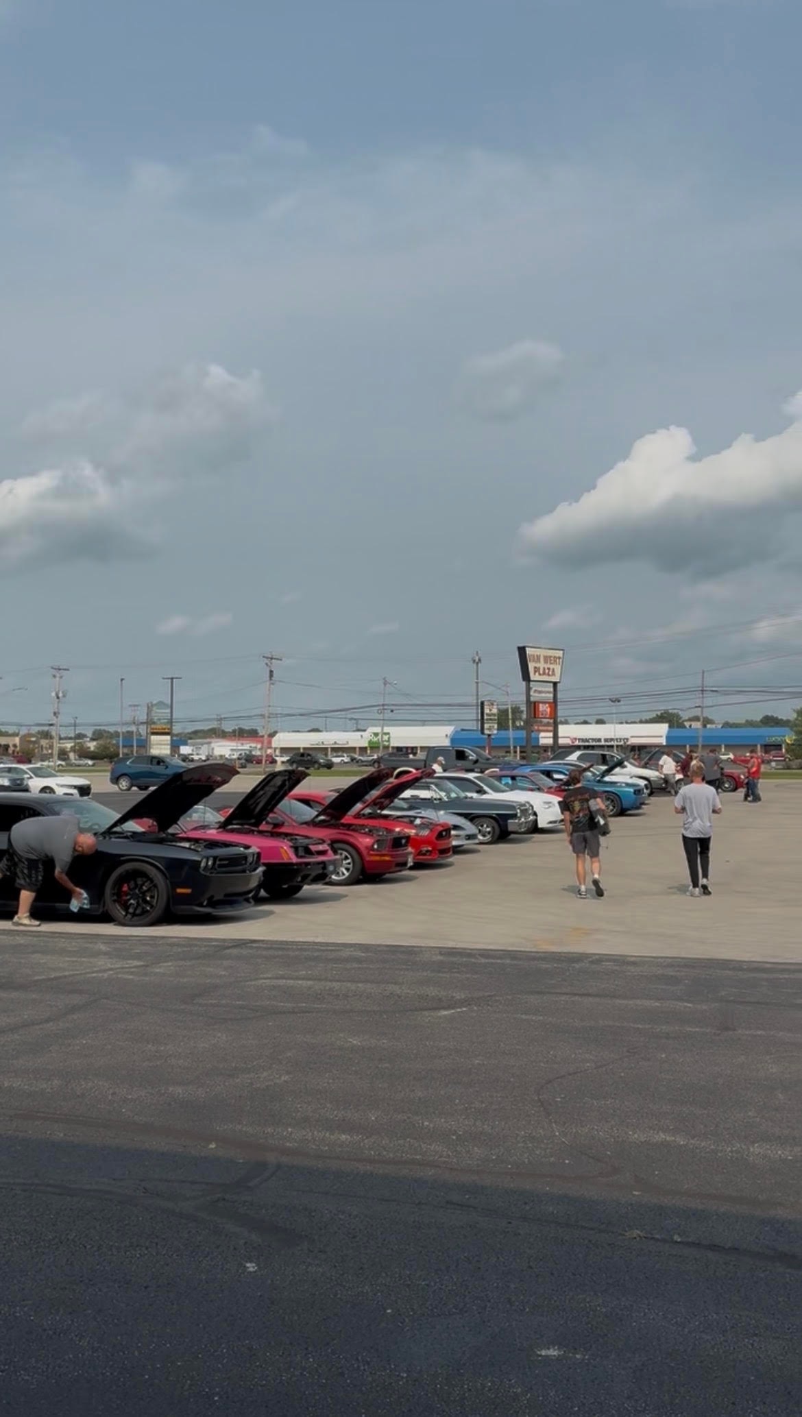 Car enthusiasts community gathering